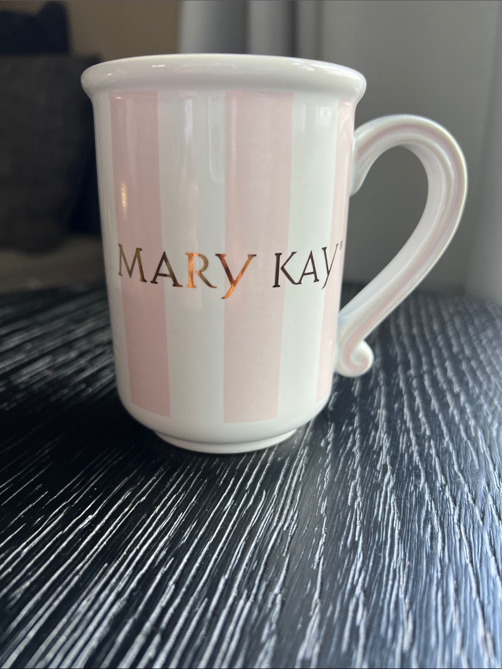 EUC Vintage Mary Kay Striped Coffee Mug/Tea Cup - Collectible